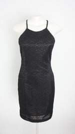 vestido chifon feminino preto