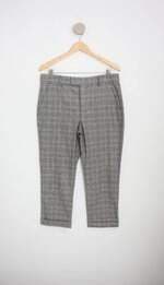 calça de tecido zara feminina estampada