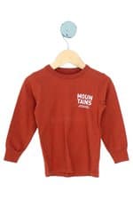 camiseta kidstok kids laranja com silk