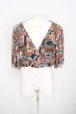 cropped Blue Steel feminino estampado com forro