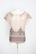 blusa epel feminina estampada com recortes