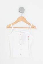 regata zara kids branca com aplique