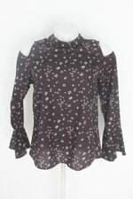 blusa rabusch feminina preta floral