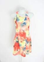 vestido zara feminino estampado com pregas