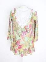 vestido feminino estampado com bordado