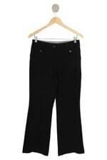 calça gregory feminina preta com aplique