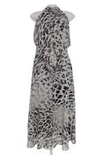 vestido Tvz feminino estampado com faixa na cintura e forro