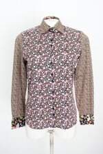 camisa dudalina feminina floral