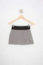saia kids estampada com bordado e forro