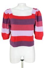 blusa cropped Renner feminina listrada