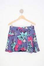 saia pink & co feminina estampada com peplum