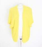 cardigan shoulder feminino amarelo