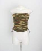 blusa sem alças forever 21 feminina estampada com franzido