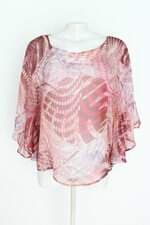blusa morena feminina estampada com transparência