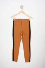 calça de tecido hering feminina bicolor com faixa lateral