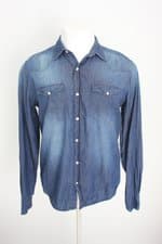camisa tng masculina azul
