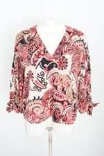 blusa zara feminina estampada