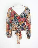 blusa club monaco feminina estampada 