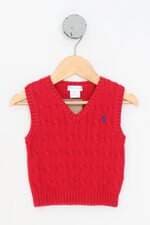 colete ralph lauren kids vermelho
