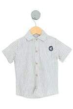 camisa Riachuelo kids bicolor com bordado