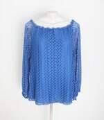 blusa Le Lis Blanc feminina azul com forro