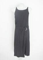 vestido enjoy feminino estampado com faixa na cintura e forro