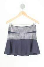 saia bobo feminina azul com aplique