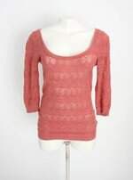 blusa stradivarius feminina terracota