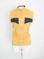 colete feminino bicolor