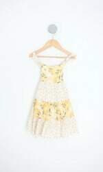 vestido kids estampado com forro