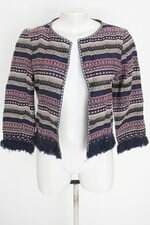 casaqueto pop up store feminino colorido com bordado