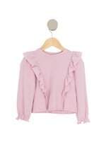 blusa Zara kids rosa com babado