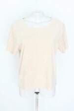 blusa shoulder feminina bege