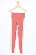 calça legging amaro feminina bicolor com recortes