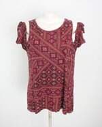 blusa hering feminina estampada com recortes