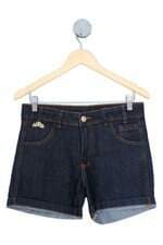 shorts jeans lado urbano feminino azul