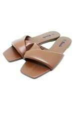 rasteirinha she in feminina marrom