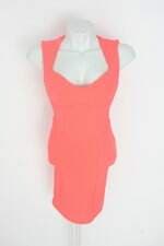 vestido top shop feminino rosa com recortes