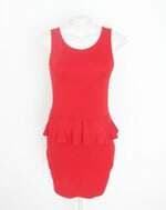 vestido zara feminino vermelho com forro
