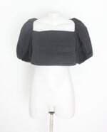 Blusa Lança Perfume feminina preta com hotfix