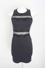 vestido colcci feminino preto com renda