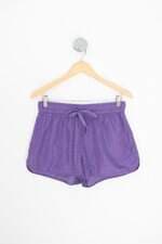 shorts de academia get over feminino roxo com forro