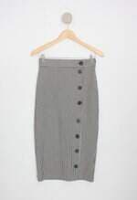 saia zara feminina estampada