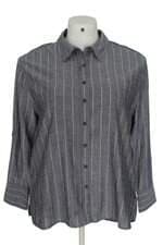 camisa Renner cinza listrada