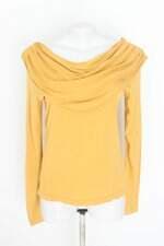 blusa shop 126 feminina amarela com sobreposição