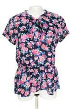 blusa donatta feminina estampada com peplum
