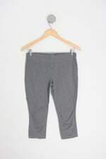 calça legging sport zone feminina cinza com cós com elástico