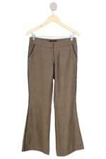 calça de tecido thelure feminina bege