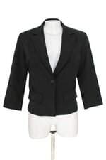 blazer arestta feminino preto com forro