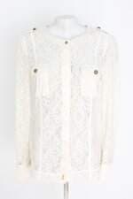 camisa pepe jeans london feminina off white
